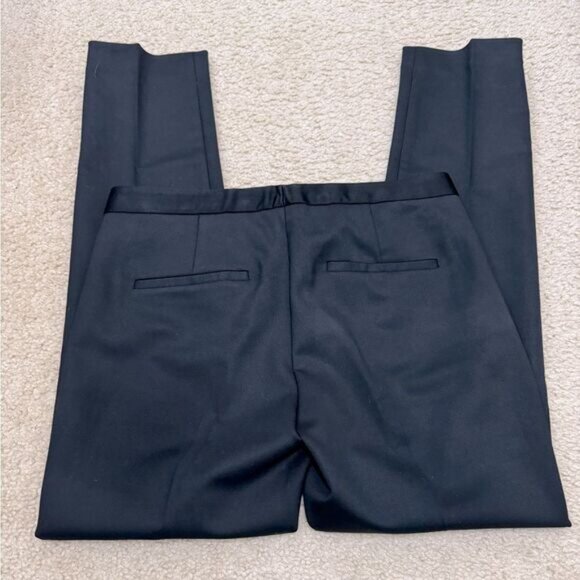 NWOT Theory Tux Wool Blend Straight Slim Leg Mid Rise Black Pants Sz 2 - Picture 8 of 12